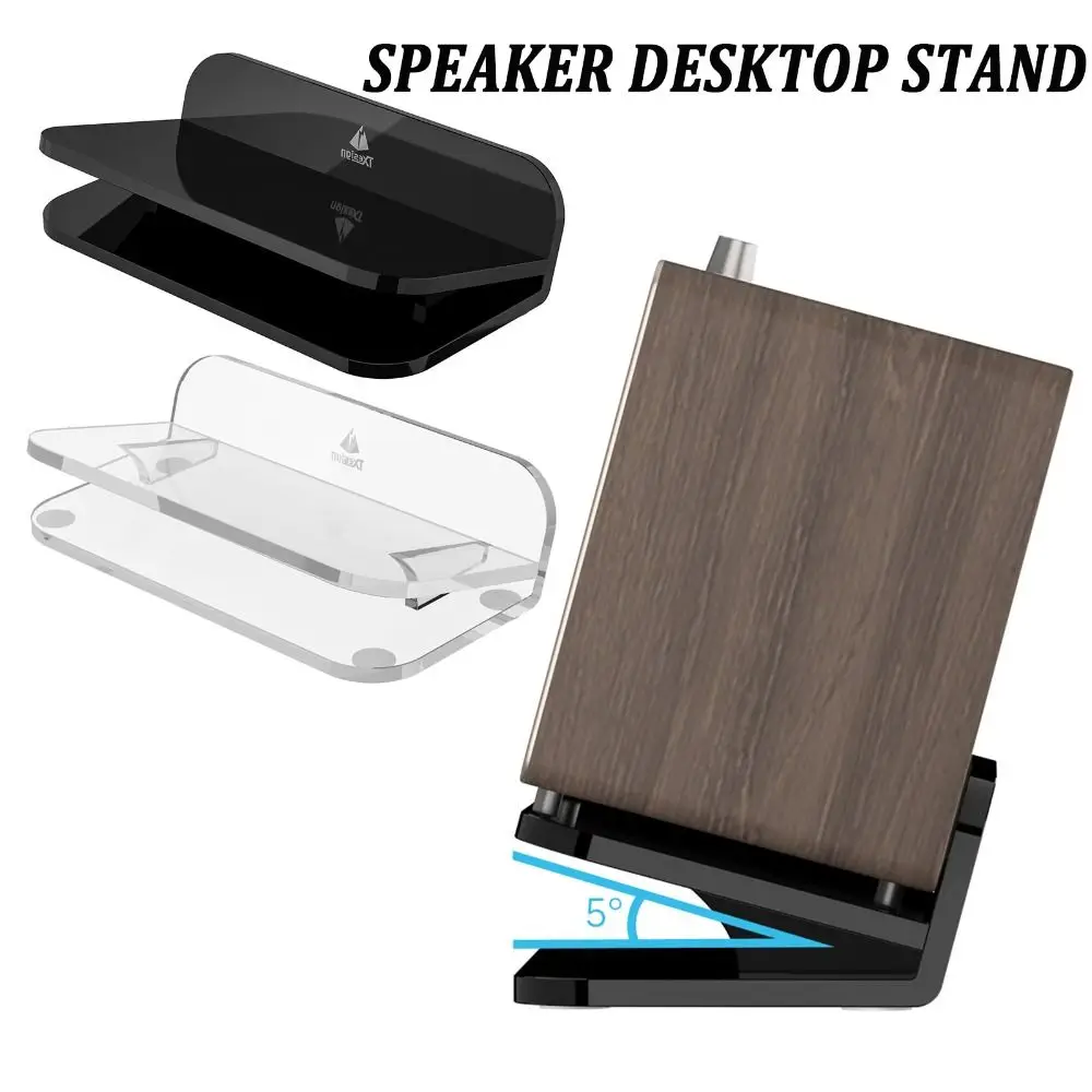 Inclined Design Speaker Desktop Stand Enhance Spatial Sound Effects Stable Desktop Sound Stand Base for Bose/JBL/Marshall