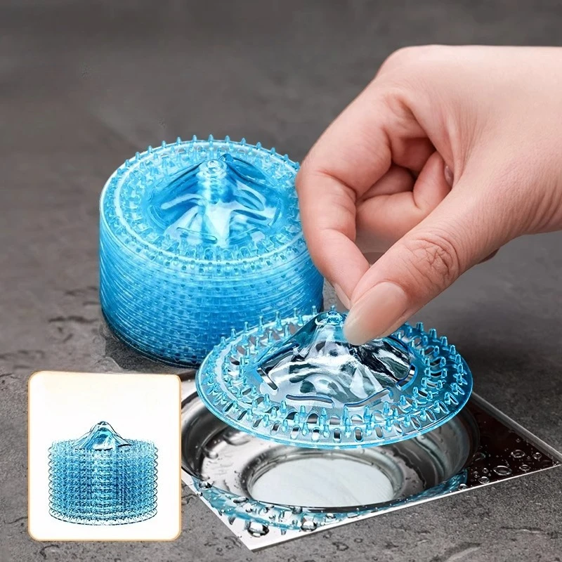 Disposable Hair Filter Bathroom Not Dirty Hands Sewer Filter Floor Drain Sticker Home Anti-odor Anti-hair and Anti-insect Cover