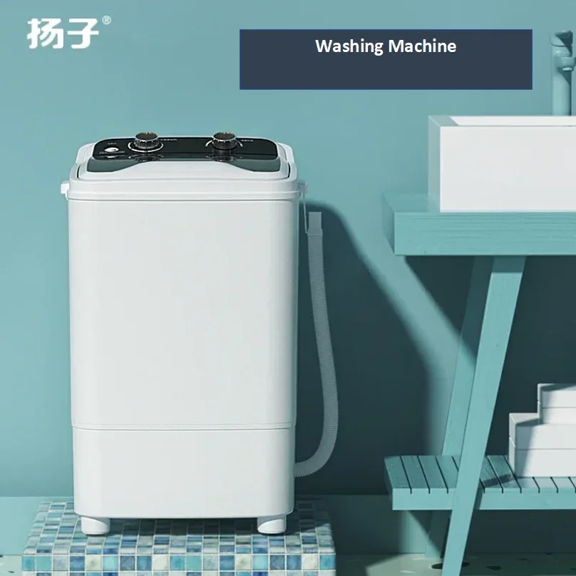 220V Yangzi Large Single Tub Washing Machine Semi Automatic Home Mini Washer Big Capacity for Dormitory  X