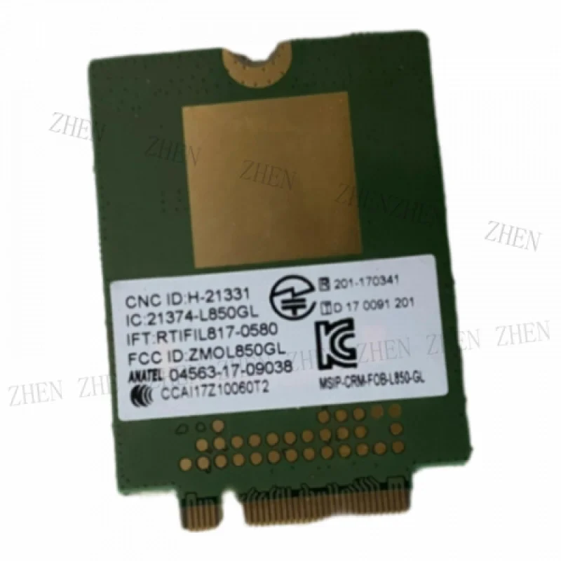 

Y для Lenovo Thinkpad T480S T480 T490 T14 Беспроводной сотовый модем WWAN 01AX792 L850-GL