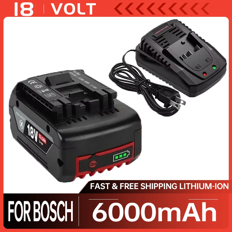 Genuine Bosch 18V 6Ah Battery - Perfect for GBA/GSR/GSB Power Tools - Best Price!