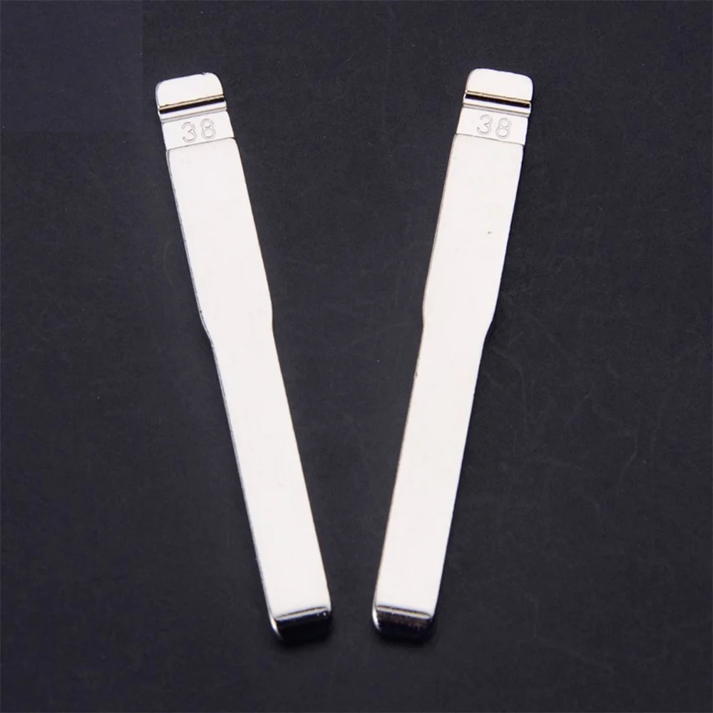 10Pcs Metal Uncut Flip KD Remote Car Key Blade HU101 No.38 KD Key Blade For Ford Fusion Focus Mondeo Land Rover Jaguar