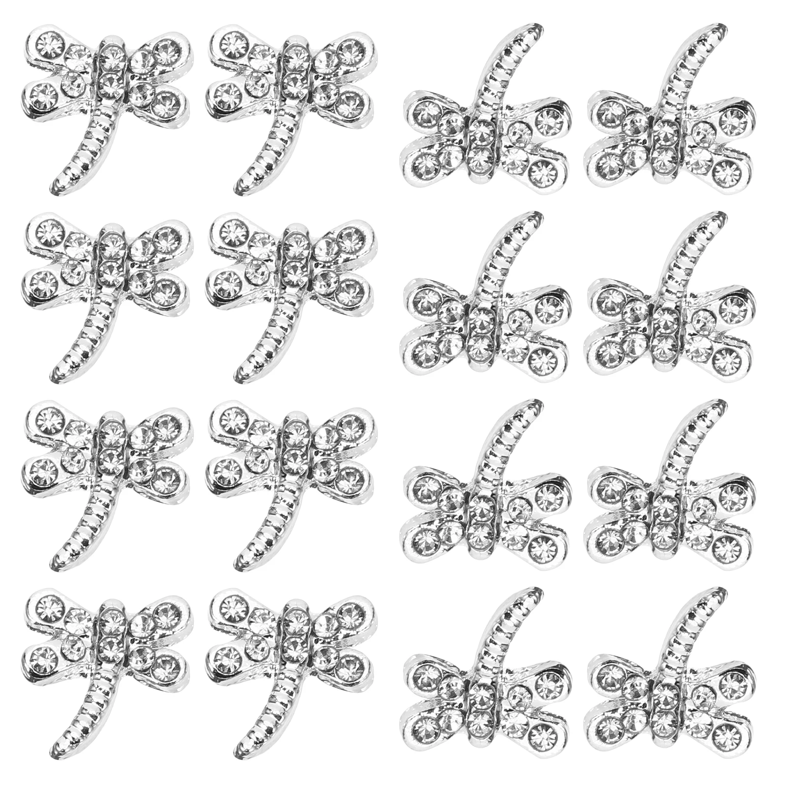 

20Pcs Creative Nail Charms Shining Rhinestone Decor DIY Manicure Supplies Gold Tooth Gem Nail Charms Gold Tooth Gem