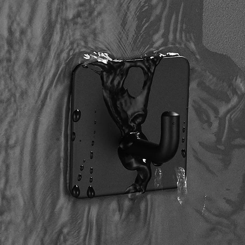 Ganchos de acero inoxidable sin perforaciones, colgadores de pared sin huellas, ganchos adhesivos fuertes, bastidores de pared, ganchos para ropa detrás de las puertas del baño