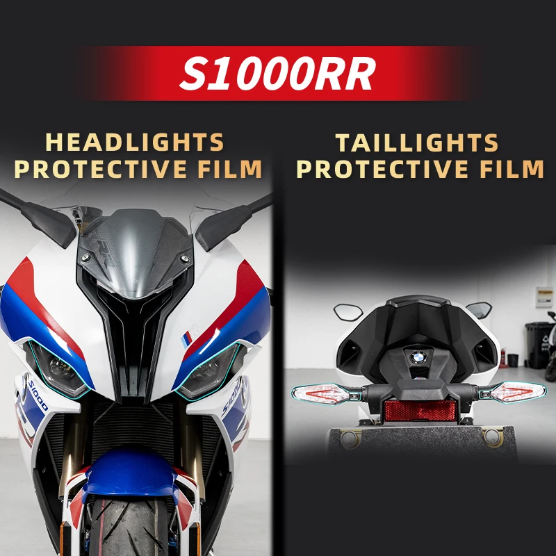 Used For BMW S1000RR A Set Of Headlights And Taillights Transparent Protection Film High TPU Material Of Motor Bike Accessories