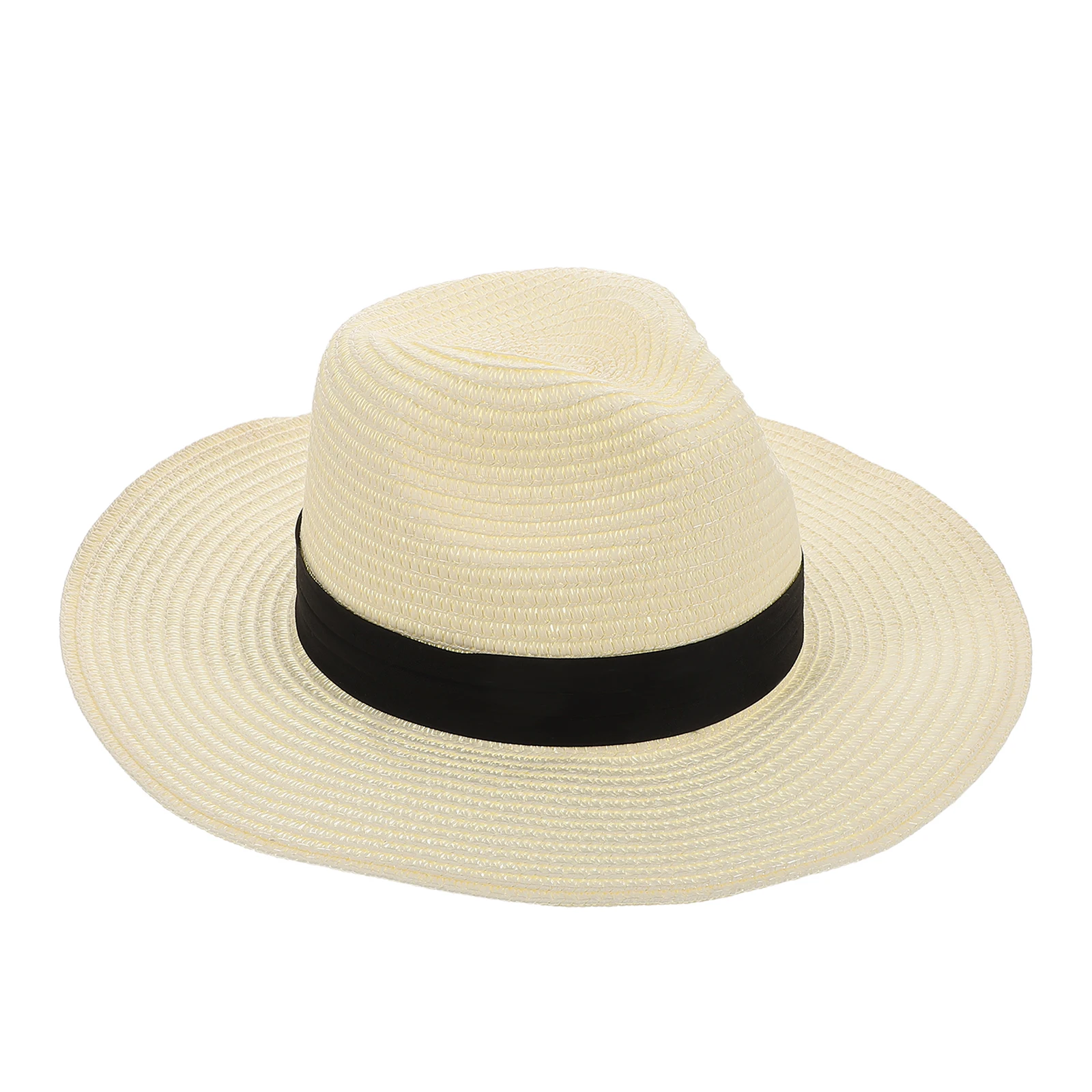 

Folding Beach Hat Wide Brim Sun Visor Foldable Travel Hat Hand Woven Women Lightweight Portable Outdoor Couple Style Sun