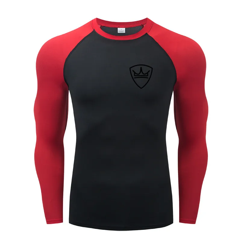 Men\'s Rashguard T-shirt Fitness Compression Tee Clothes Long Sleeve T shirt For Women/Men Sport Workout Rash Guard Top t shirts