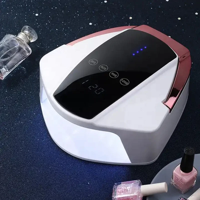 96W Wireless Nail Lamp Dryer Rechargeable Gel Lamp Professional UV Led Lamp Gel Polish Nail Drying for All Nail Polish 15600mAh