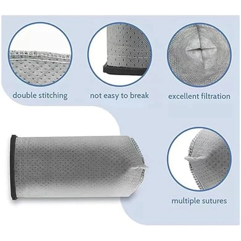 A98G-8Pcs 43662023   أكياس مرشح بديلة لمكنسة هوفر بورتا باور Swingette S1015 S1029 CH30000 التجارية