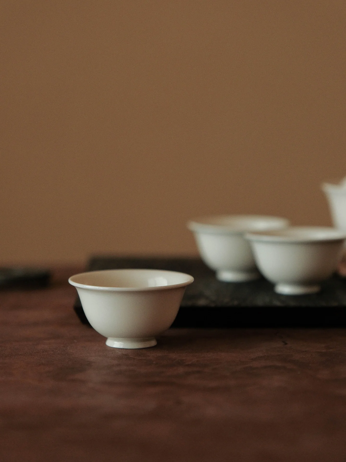 Simple Retro Jingdezhen Cerc Tea Set Le Tang Nature ay Glaze Single Cup Ladies Tea Cup for Dining And Tableware