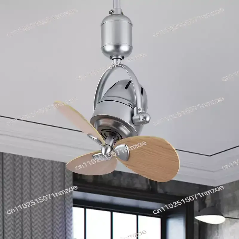 For Living Room Bedroom Remote Control Industrial Ceiling Fan Nordic Minimalist Style Wabi Sabi Home Decor