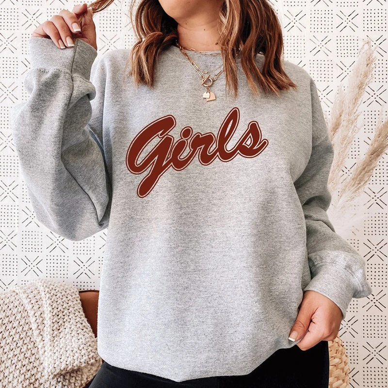 GIRLS Shirt Rachel Green Monica Geller Squad Friends Tv Shows Fashion Gothic Clothes Long Sleeve Crewneck BBF Hoodies Clothes