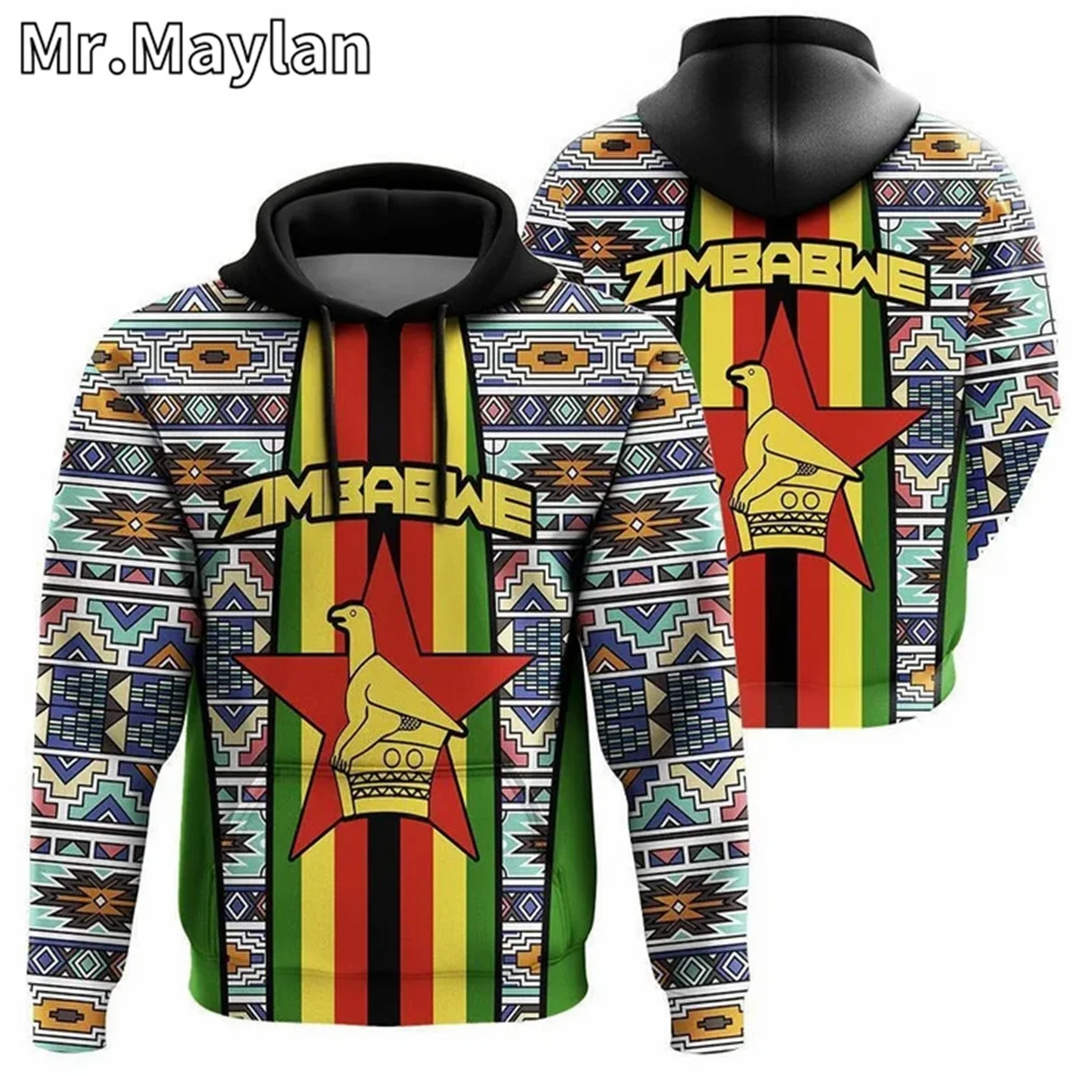 AFRICAN HOODIE Country ZIMBABWE Flag 3D Printed Unisex Hoodies Men/Women Streetwear Zip Pullover Casual Jacket Tracksuits JK-156