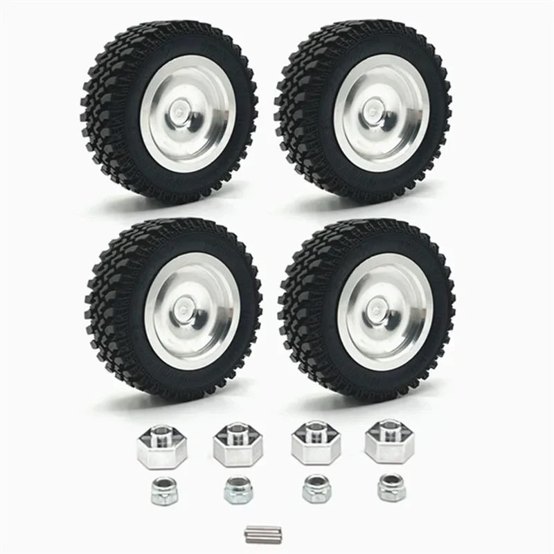 MN 1/12 MN168 RC Remote Control Car Parts Metal Upgrade Mirror Wheel Hub Tire Hex Connector