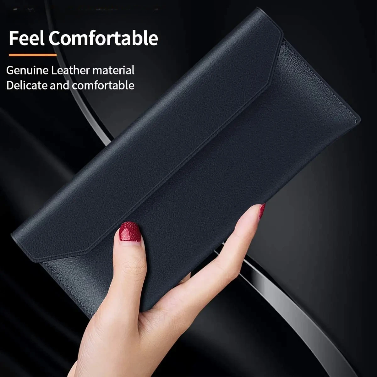 For VIVO X Fold 5 Case Cowhide Sleeve Folding Genuine Leather Wallet Protection Pouch Bag Fundas Capa