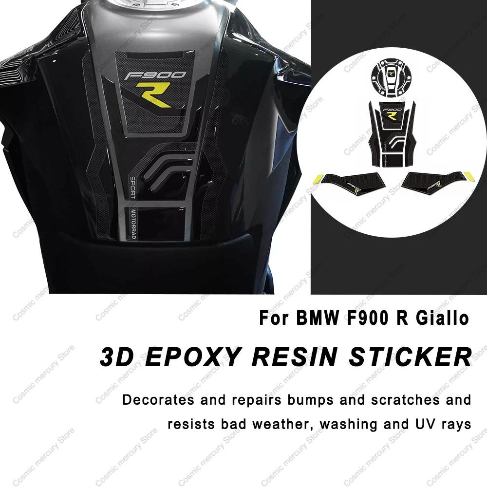 Protection Device Stickers For BMW F900 R Giallo Trophy 2024 Motorcycle Accessories 3D Epoxy Resin Protection Sticker