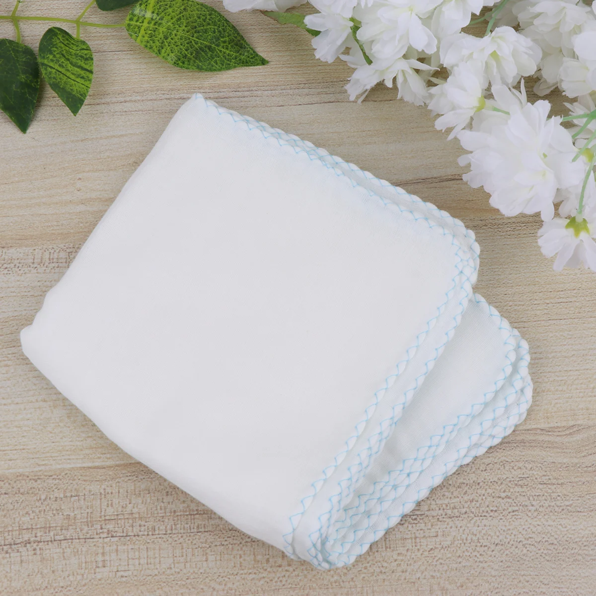 10Pcs Cotton Double-Layer Gauze Handkerchief Soft Breathable Saliva Towels Baby Feeding Nursing Towels Makeup Remover Cloth