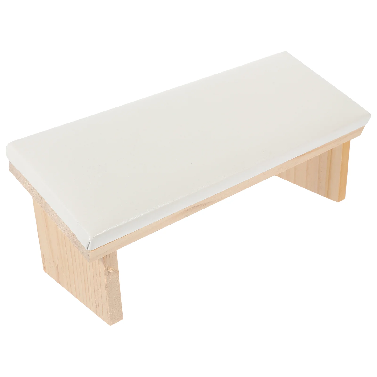 Almohada de mano para uñas, suministros de salón artificiales blancos