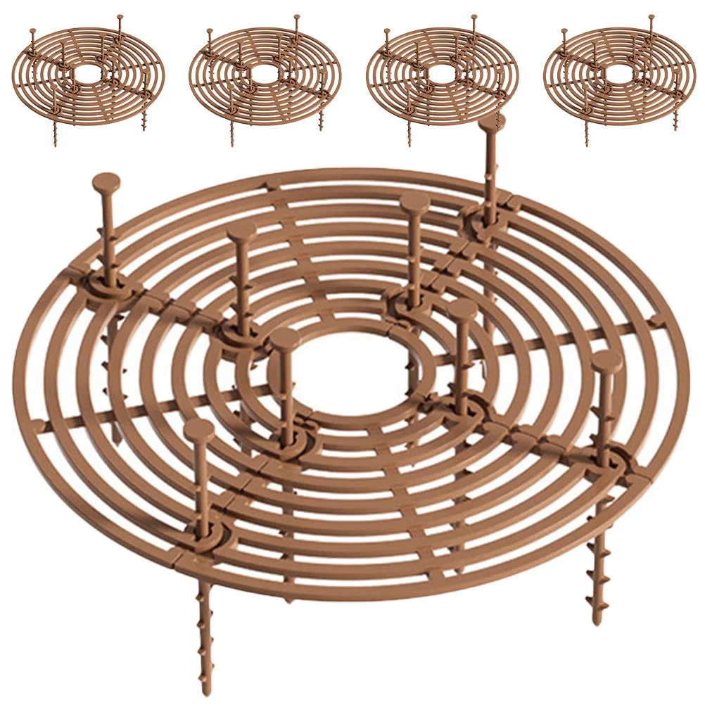 Cubierta protectora de tierra para macetas, 5 uds., para uso en jardín interior y exterior, resistente al desgaste, compacta y ligera