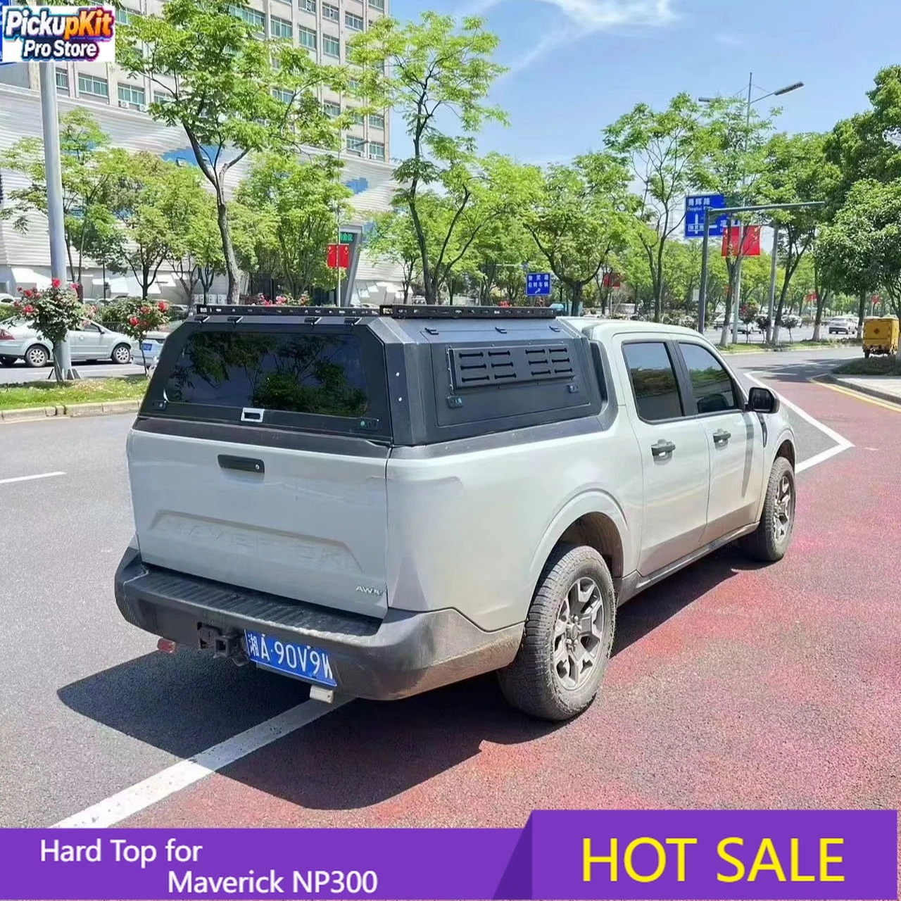 

Универсальный стальной жесткий тент для пикапа, водонепроницаемый, черный, для Maverick NP300