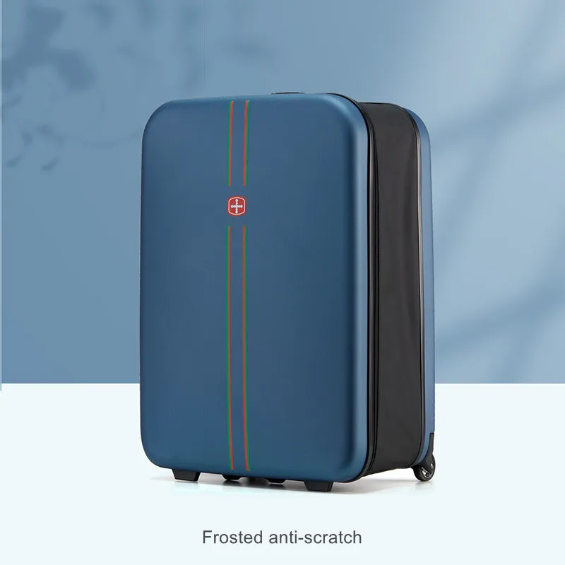 Aluminum Frame Suitcase Carry On Rolling Trolley Case Folding Travel Business Suitcase Beautiful Boarding Cabin 20 24 Inch