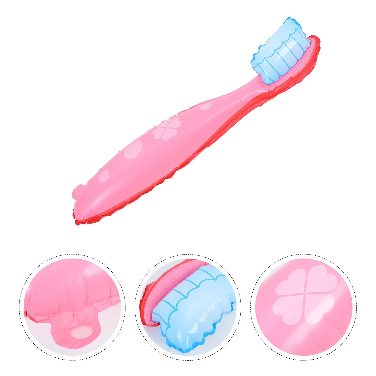 

4Pcs Oversized Toothbrush Balloons Giant Dental Health Party Decor Set Vibrant Fun Educational Theme Prop for Kids Birthday