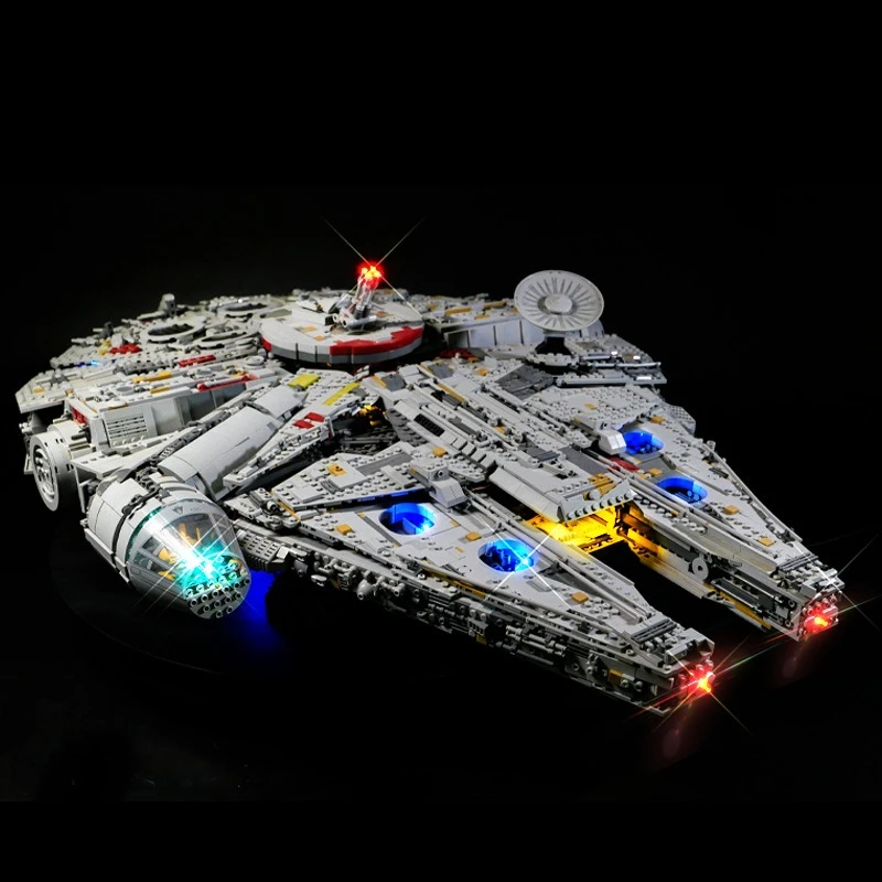 Conjunto de iluminação LED adequado para LEGO Millennium Falcon 75192 blocos de construção brinquedos de lâmpada DIY (não inclui tijolos de modelo)