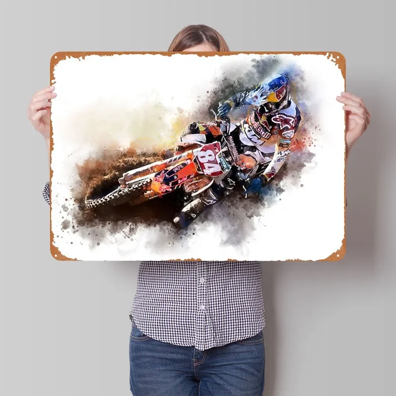 JEFFREY HERLINGS Sign Sport Metal Poster Retro Vintage Metal Tin Sign Plaque for Pub Club Wall Art Decoration Home Decor Room