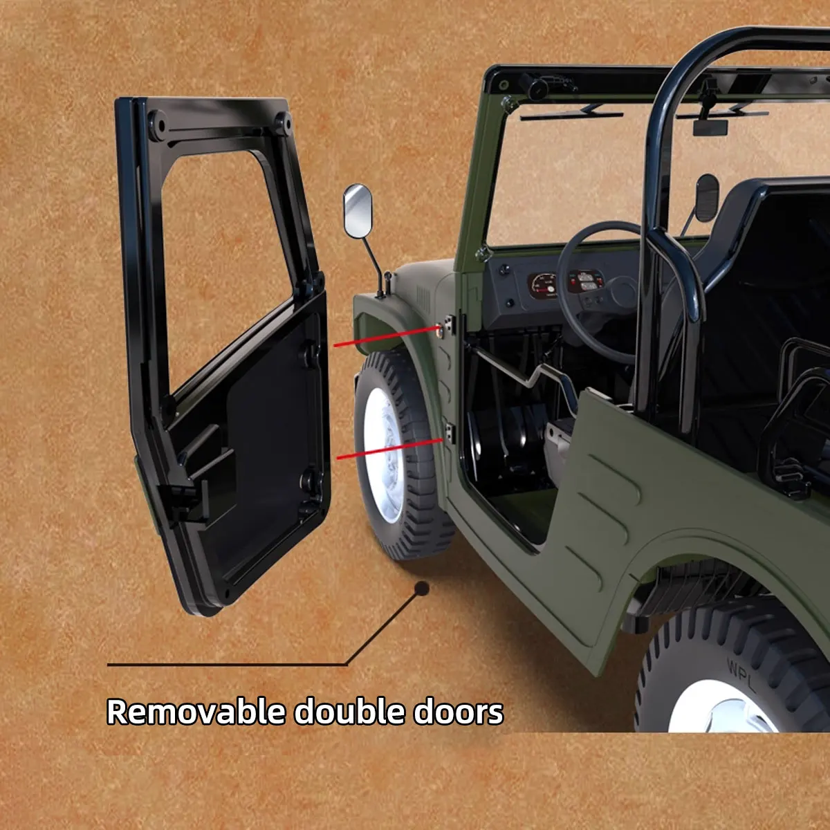 รถบังคับวิทยุ New Wpl C84 1/10 รุ่นจำลอง ขับเคลื่อน 4 ล้อ รถปีนเขา 2.4G รุ่น Jimny พร้อมไฟ ของเล่นรถบังคับสำหรับเด็กผู้ชาย