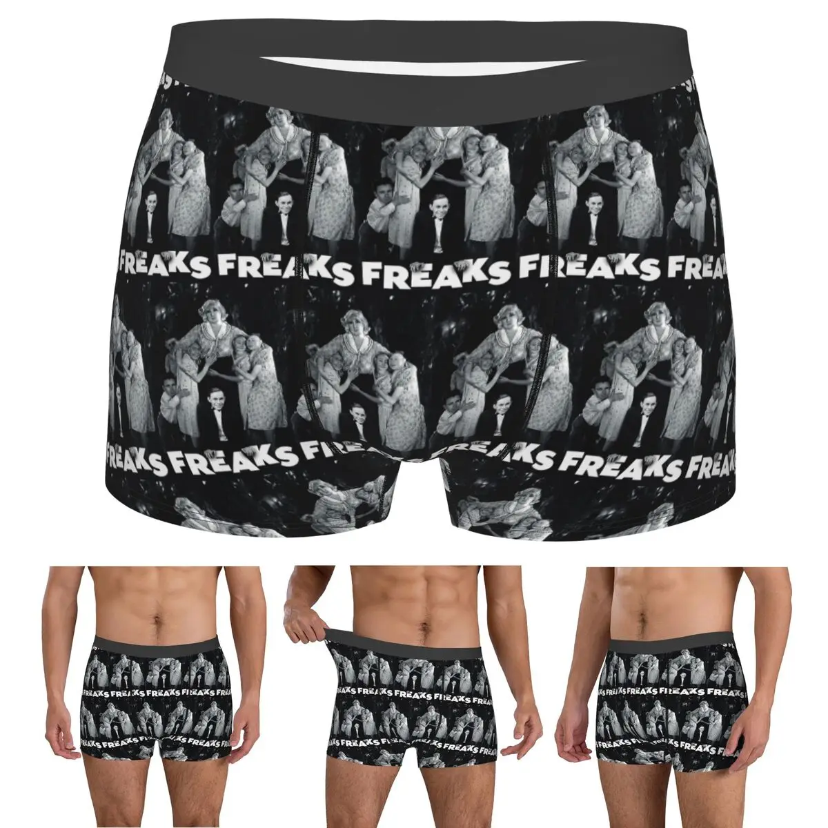 

Boxer Underpants Shorts Freaks 1932 Gobble We Accept Her One Of Us Panties Male Comfortable Underwear for Homme Man Gifts