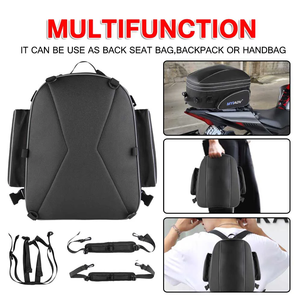 For Benelli TRK502 TRK702 X Rear Seat Luggage Rack Tail Bag Helmet Backpack For BMW G310GS F800GS R1200GS ADV R1250 GSA F700GS