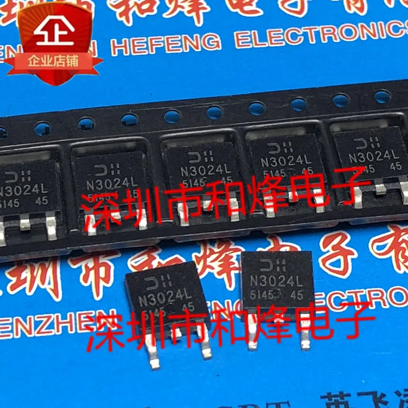 5 pieces N3024L DMN3024LK3-13  TO-252 30V 14.4A