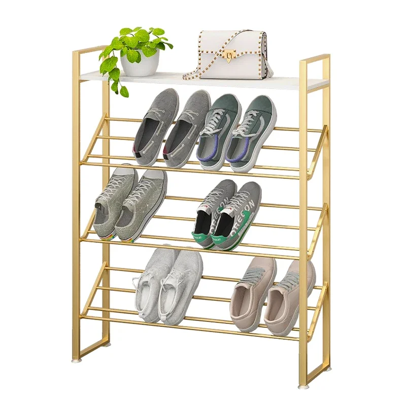 Assembled Storage Shoe Racks  Space Saving Multi Layer Adjustable Shoe Rack Metal Ultra Thin Scarpiera Furniture