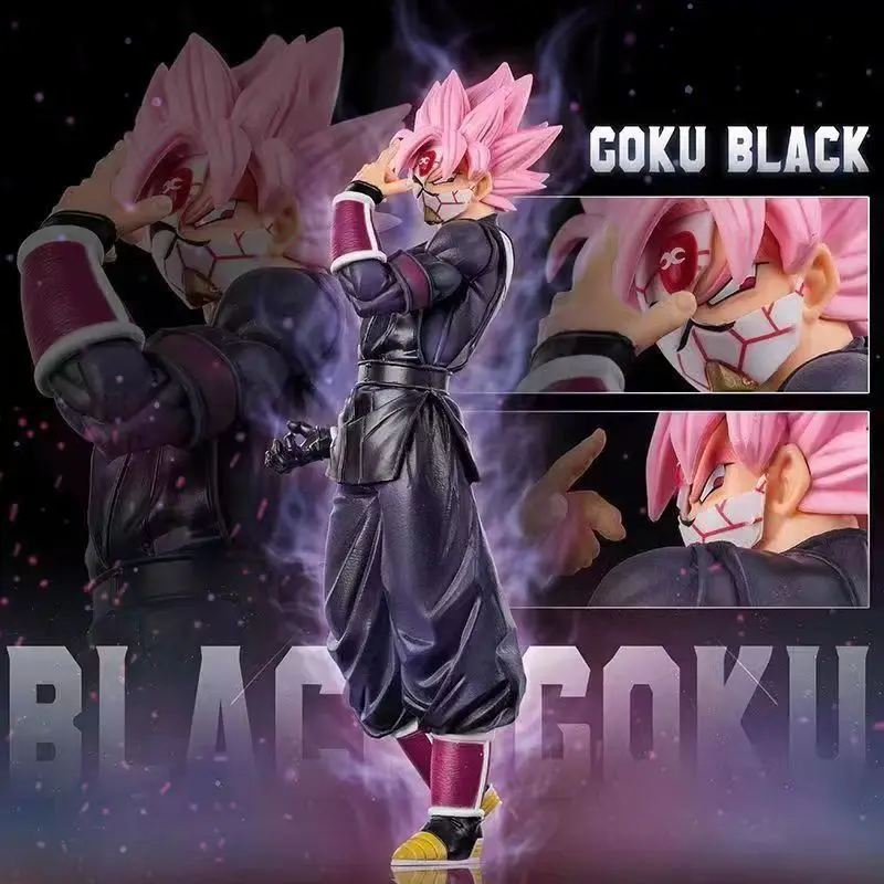 25cm/9.8inch Dragon Ball Anime Character Zamasu Black Goku PVC Action Figure Model Statue Collection Decoration Toys Gift