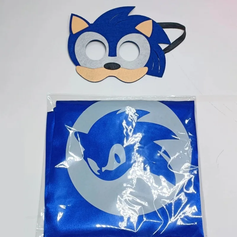 2026 Anime The Hedgehogs Maschera Mantello Mantello Cosplay per bambini Costume di compleanno Abbigliamento Mantello e mantello Performance