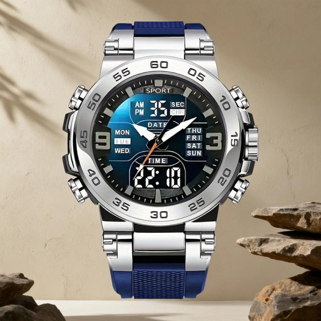 Multi Functional Men's Watch, Fashionable Outdoor Sports, Student Electronic Watch, The Best Choice for Gift Giving