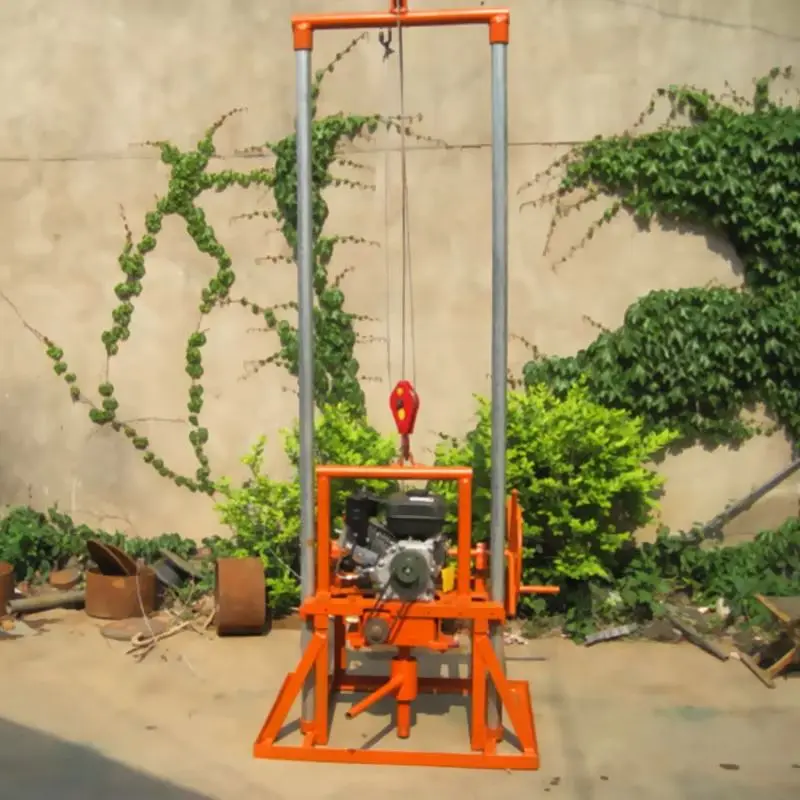

Customized 80m Diesel Small Drill Portable Mini Manual Water Well Drilling Rig