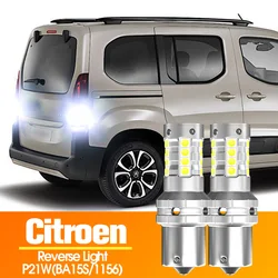 2pcs LED Reverse Light Blub Backup Lamp Canbus P21W BA15S 1156 For Citroen Berlingo C1 C2 C3 C5 C8 DS3 DS4 DS5 C4 Grand Picasso
