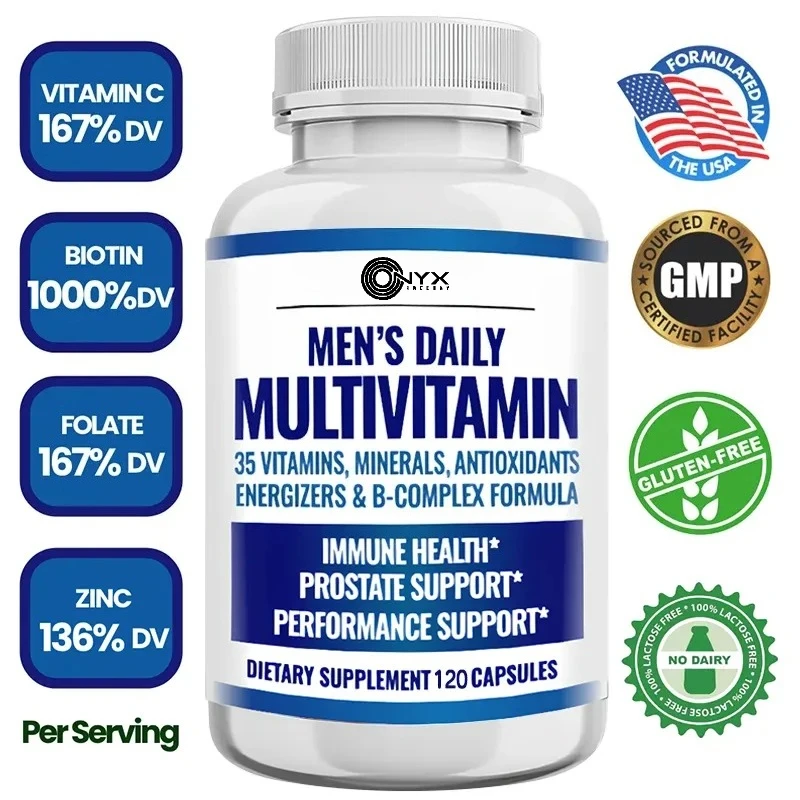 Multivitamin Supplement for Men – Antioxidant, Bone, Immune, Energy, Metabolism, Muscle Function