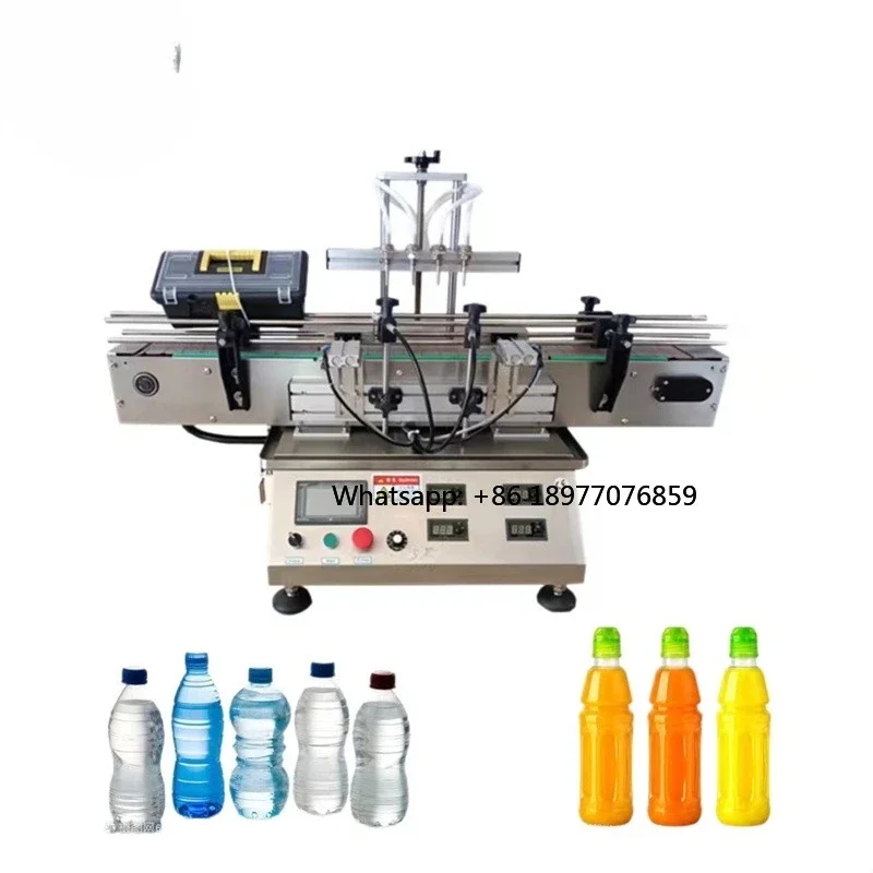4-head Magnetic Pump Liquid Filling Machine Filling And Packaging Fully Automatic Desktop Corrosion-resistant Filling Machi