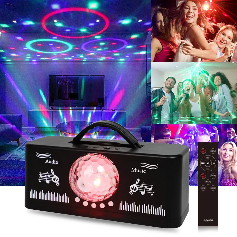 

Disco Stage Light Outdoor Bluetooth Speaker Big Volume Big Power Portable Colorful Christmas Holiday Decor Lamp DJ Party Lights