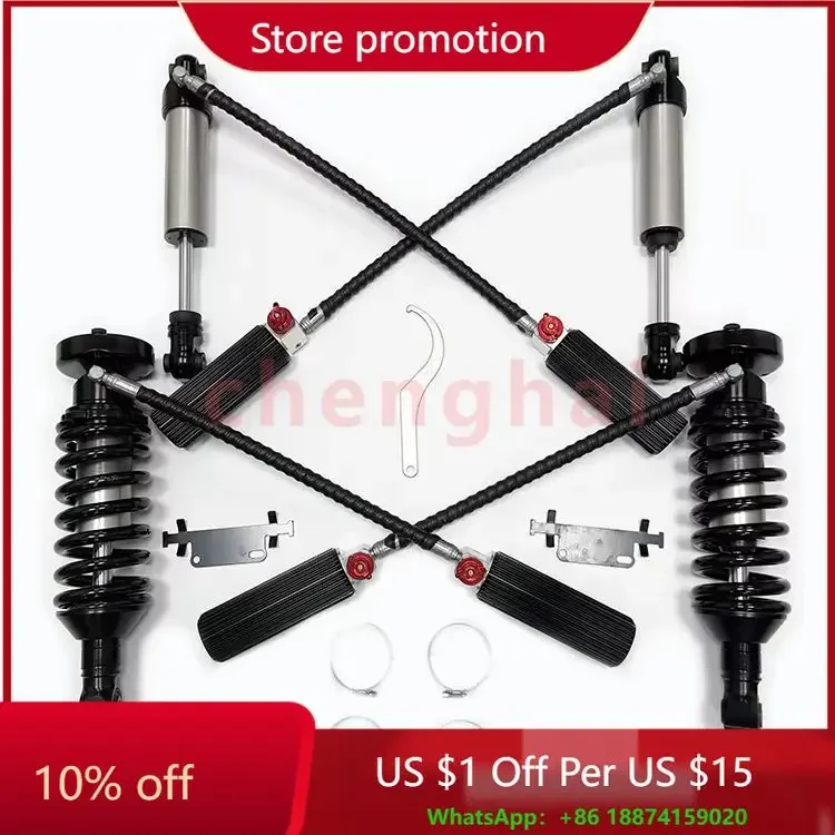 Racing Coilovers suspension System parts for Nissans Pathfinder R51  2 inch lift  front and rear  Shock Absorbers.