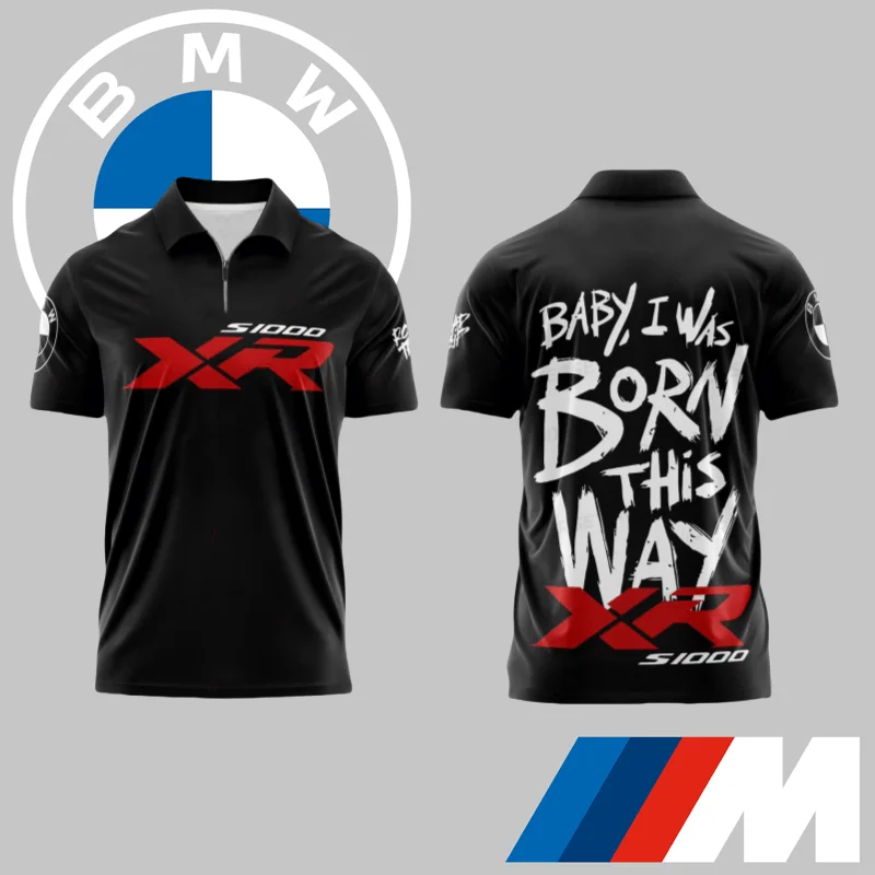 

New BMW Car Quick-drying POLO Shirt T-shirt Comfortable Casual High-quality Short-sleeved Top Car Lover Gift Car Fan Polo Moto