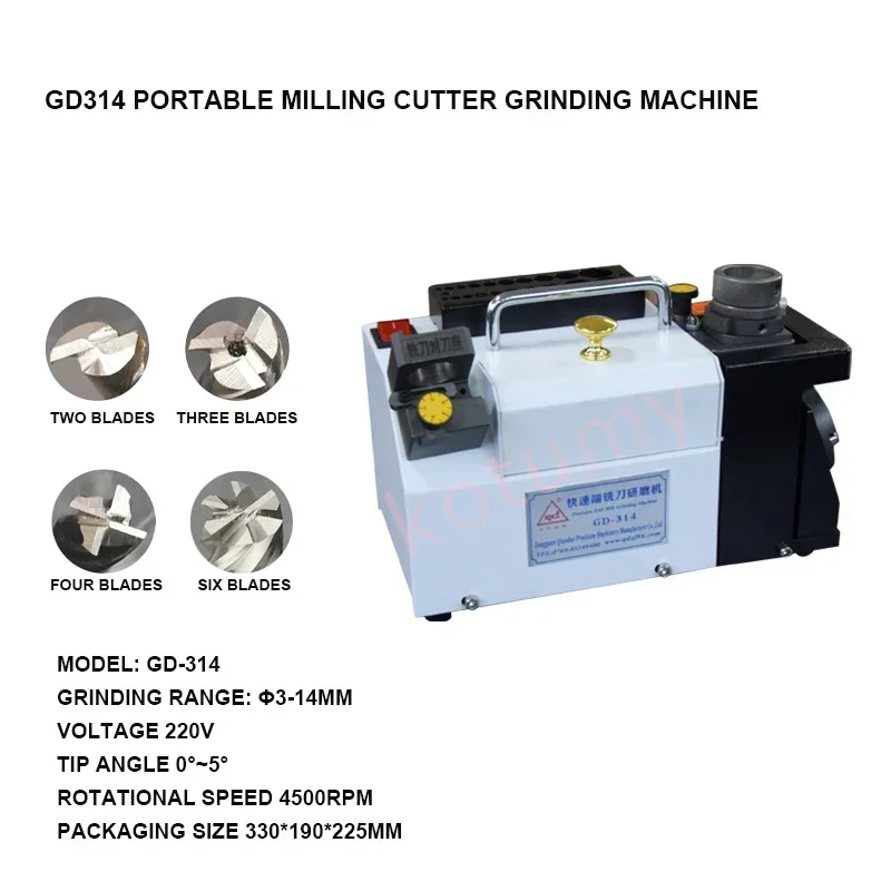 for GD-320 electric milling cutter grinder, drill tip grinder, drill bit grinder 220V 4500rpm, Φ 3~Φ 20mm