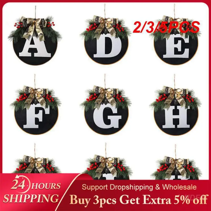 

2/3/5PCS Door Hanging Simple And Stylish Convenient Christmas Decoration Pendant Durable Beautiful Holiday Decorations Wreath