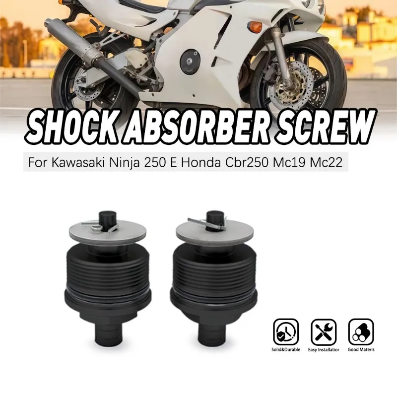 Front Shock Absorber Screw Cover For Kawasaki Ninja 250 For Honda CBR250 MC19 MC22 Motorcycle Accessories