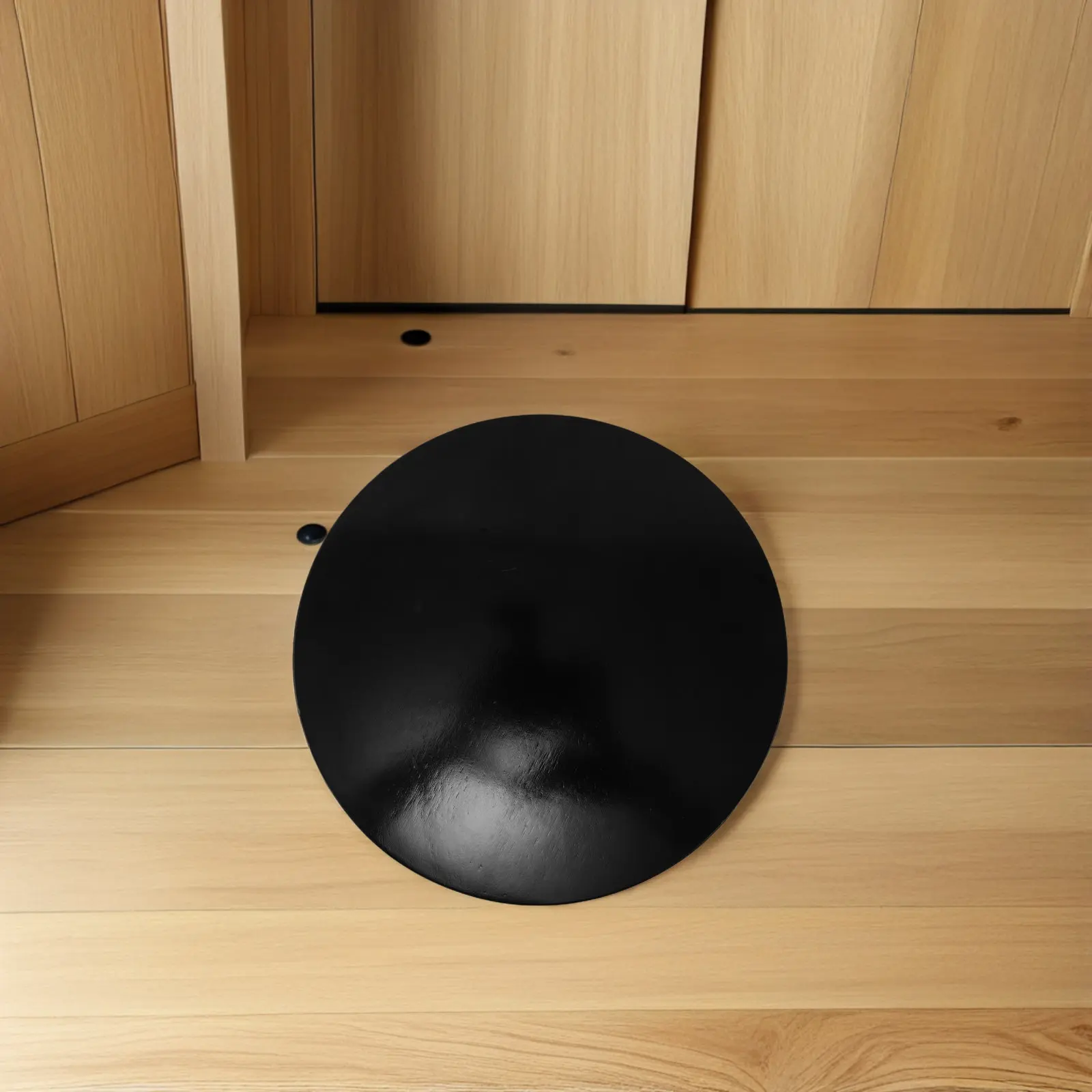Solid Wood Round Stool Seat Replacement 29.5cm Diameter Chair Panel Smooth Surface Furniture Seat Pad for Office Dining