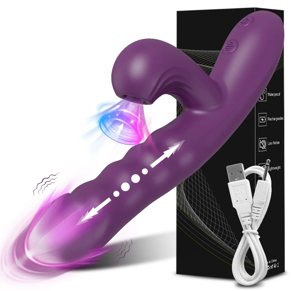 Powerful Rabbit Vibrator With Thrusting And Sucking Stimulation_voghion.com
