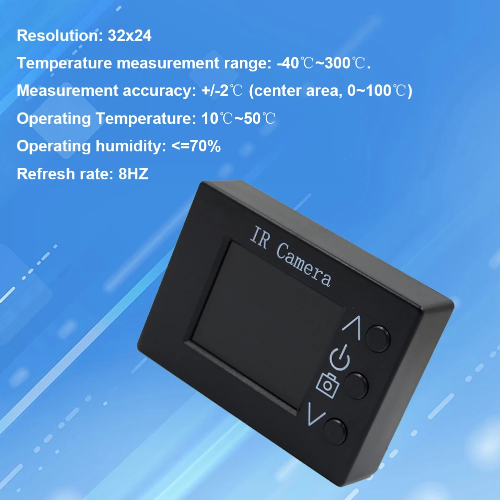 1.8 Inch TFT Screen Infrared Thermal Imager 160x128 IR Resolution High/Low Temperature Points Infrared Temperature Sensor Camera