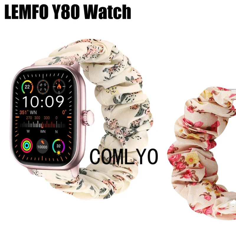 For LEMFO Y80 Smart Watch Strap Smart watch Cotton yarn Dacron Soft Women Lady Band Belt